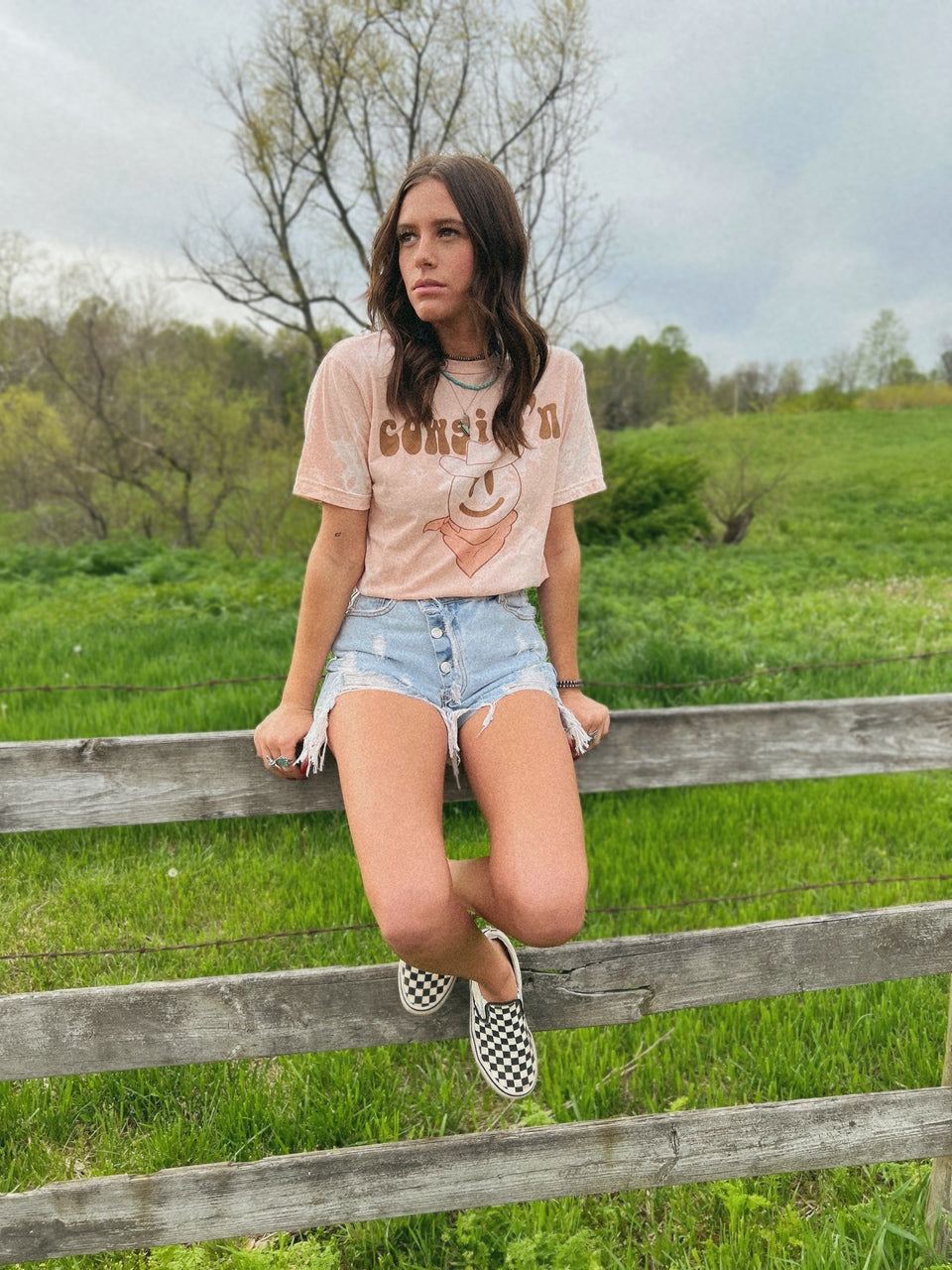 Cowgirl'n Bleached Tee