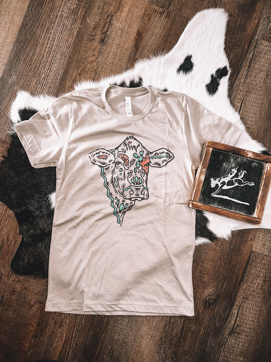 Desert dreamin cow tee