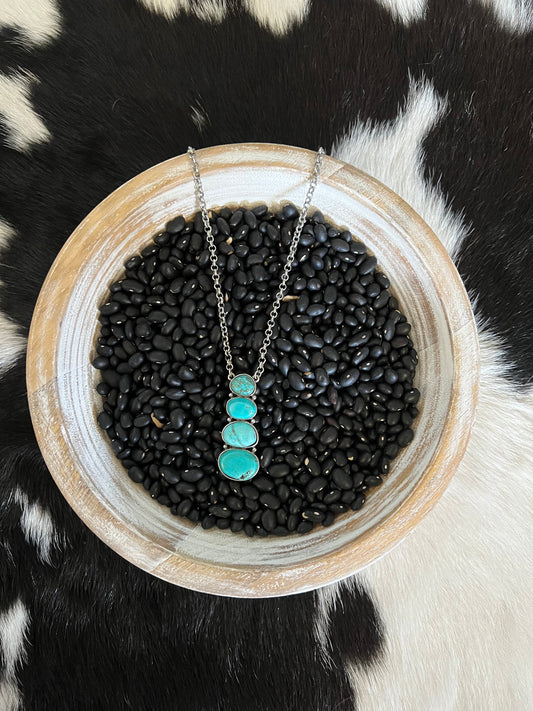 stacked turquoise necklace